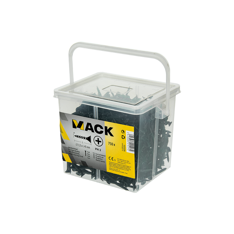 Load image into Gallery viewer, Mack 1020286 - box gipsplaatschroeven 3,5 x 45 mm 750 st | 6 stuks