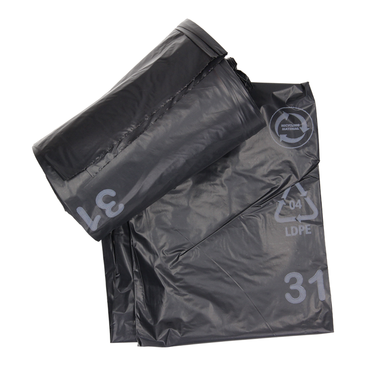 Load image into Gallery viewer, 1054872 - afvalzak 60l, zwart ldpe 20 st per rol | 15 stuks