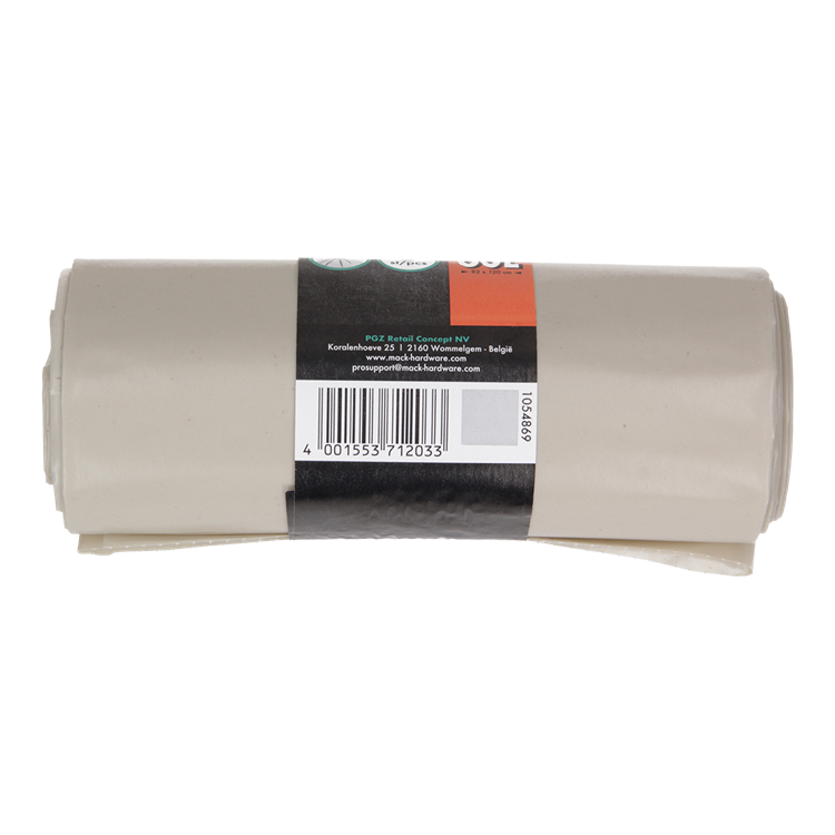 Load image into Gallery viewer, 1054869 - grofvuilzak 60l, extra sterk transparant ldpe, 5 st per rol | 10 stuks