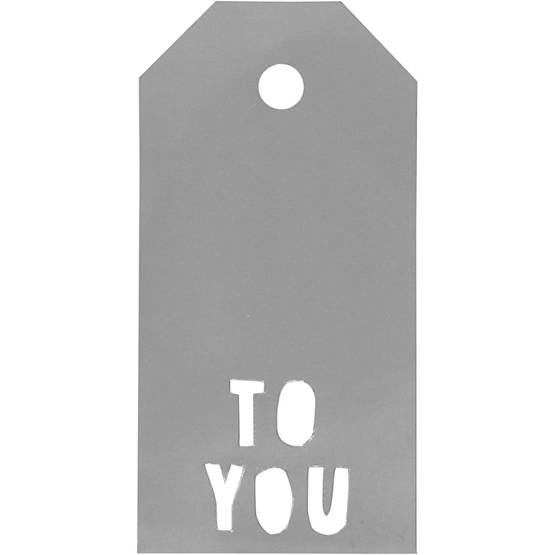 Afbeelding laden in galerijviewer, Https: www.cchobby.nl cadeaulabels-to-you-afm-5x10-cm-300-gr-zilver-15-stuk-1-doos