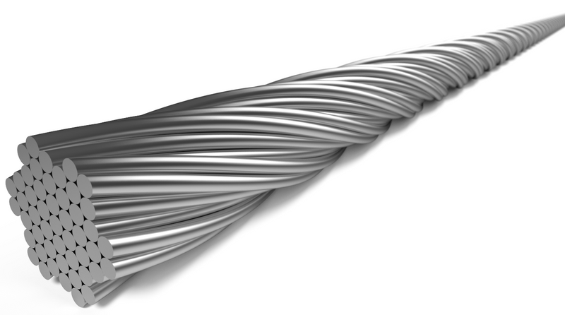 Load image into Gallery viewer, Elvedes schakel binnenkabel 2250 mm 7 x 7 draads rvs ø1,1mm met n-nippel ø4 x 4mm (doos à 100 stuks) - zilver