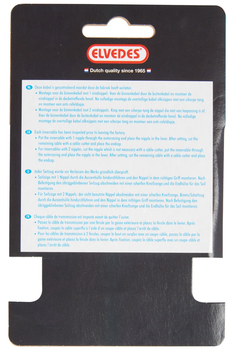 Load image into Gallery viewer, Elvedes rem binnenkabel 900mm 1 ×19 draads verzinkt ø1,5mm met t-nippel ø7 × 6mm