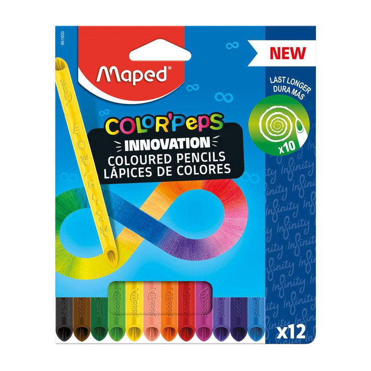 Afbeelding laden in galerijviewer, Quantore kleurpotlood maped color peps infinity set 12 kleuren