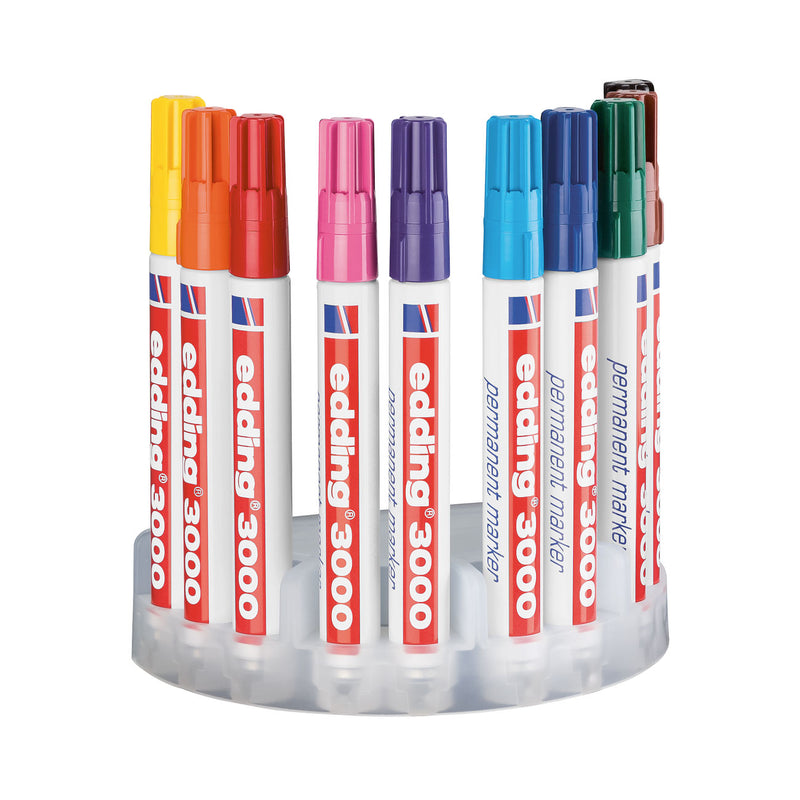 Load image into Gallery viewer, Quantore viltstift permanent edding 3000 rond 1.5-3mm, 10st.