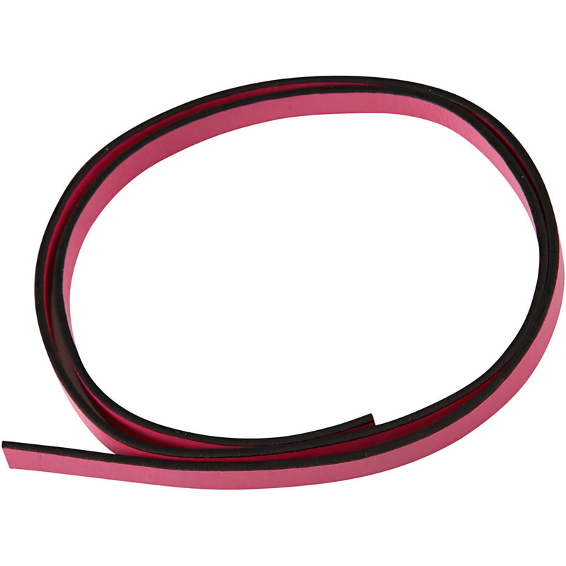 Afbeelding laden in galerijviewer, Https: www.cchobby.nl band-van-imitatie-leer-b-10-mm-dikte-3-mm-roze-1-m-1-doos