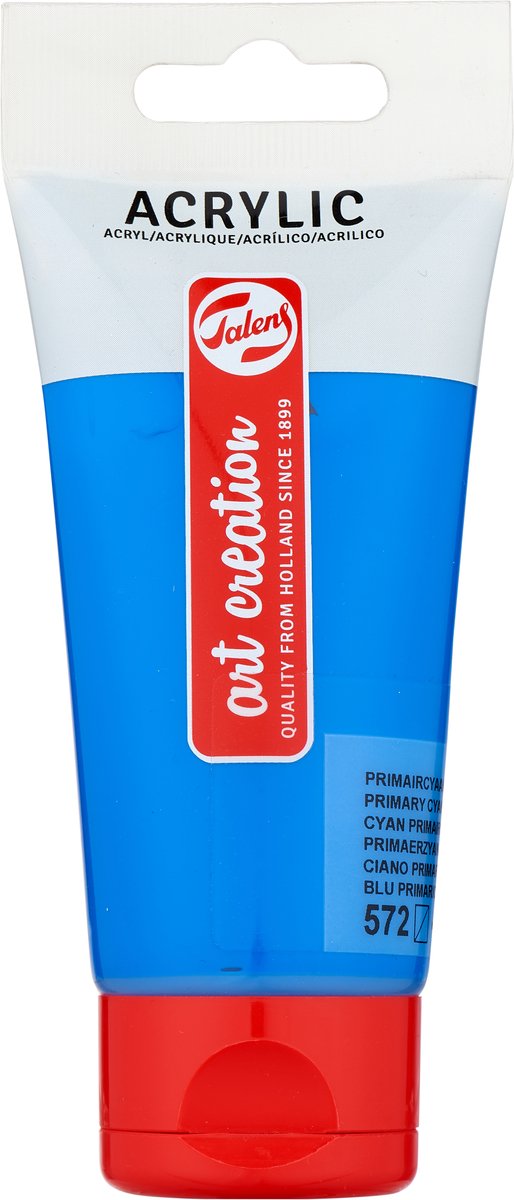 Load image into Gallery viewer, Talens art creation acrylverf tube van 75 ml, primaircyaan (572)