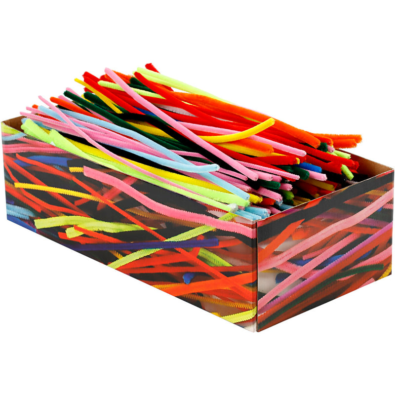 Load image into Gallery viewer, Creativ company http: www.cchobby.nl chenille-l-30-cm-dikte-4-6-9-mm-diverse-kleuren-700-div-1-doos