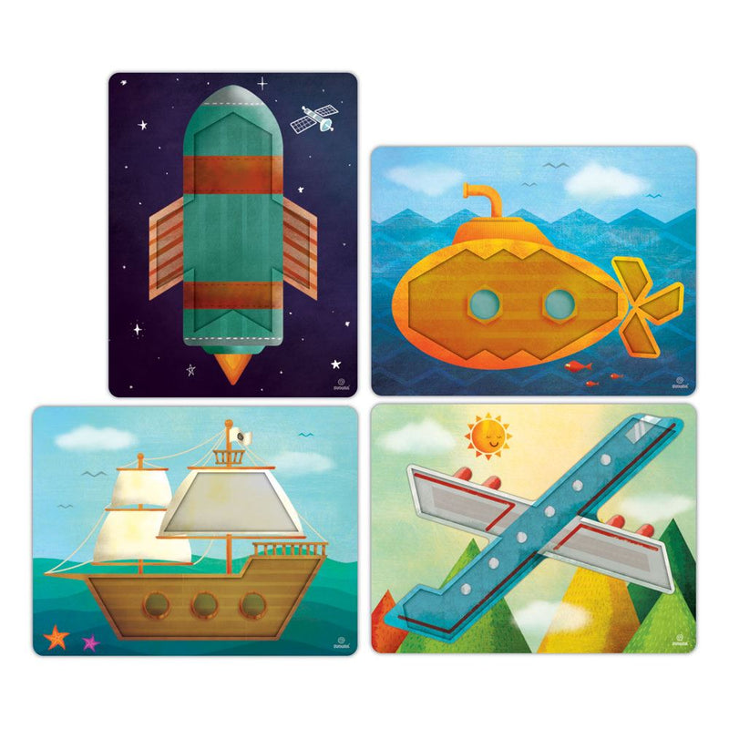 Load image into Gallery viewer, Artiles: puzzel vervoer. 33x28x5,5 cm 4+