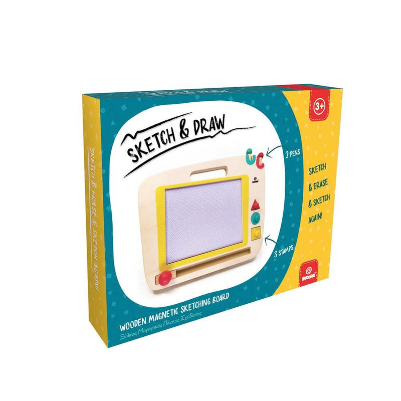 Load image into Gallery viewer, Houten magnetisch tekenbord. 3+