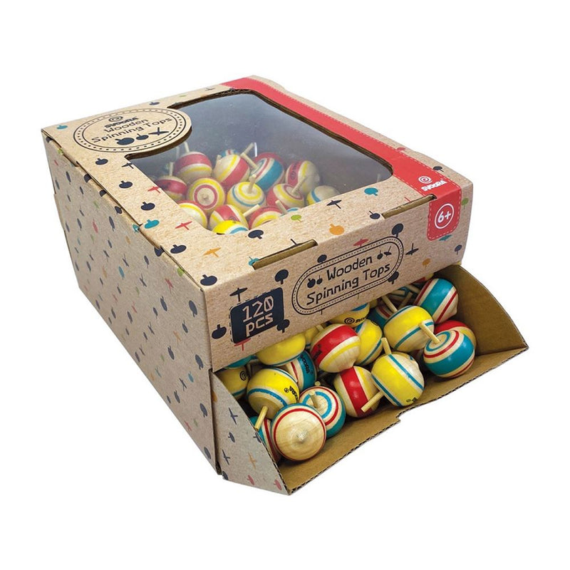 Afbeelding laden in galerijviewer, Dsp mini houten tol. classic. 6+ (120 st