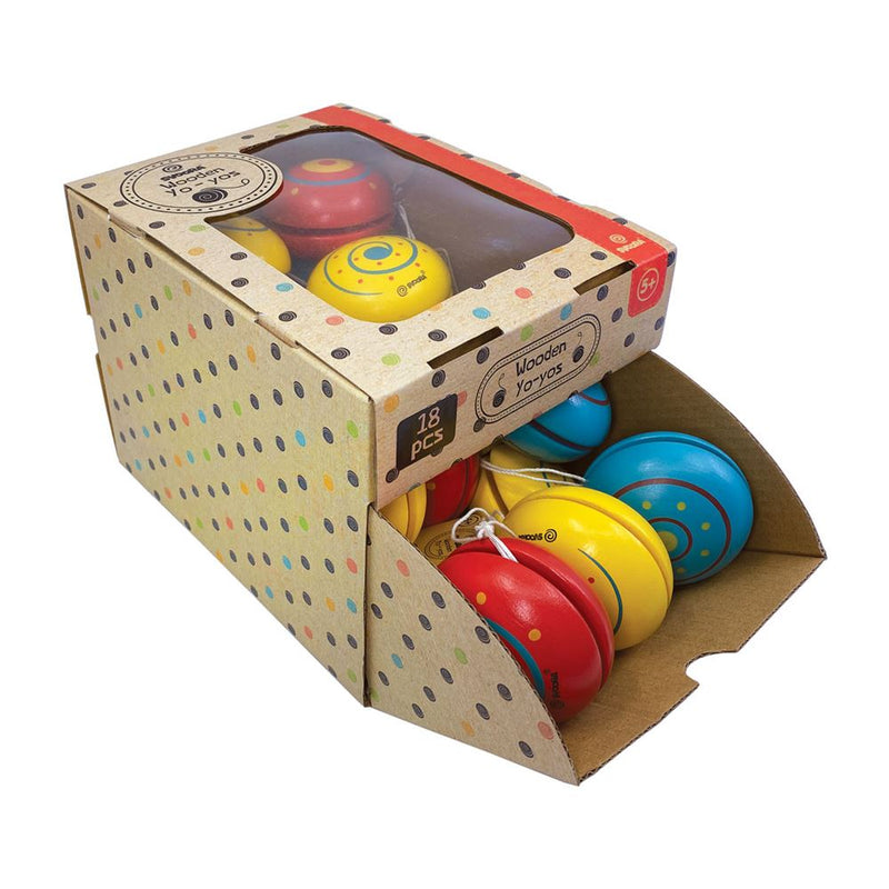 Load image into Gallery viewer, Houten yo-yo's. 3 assortie. classic. 3+