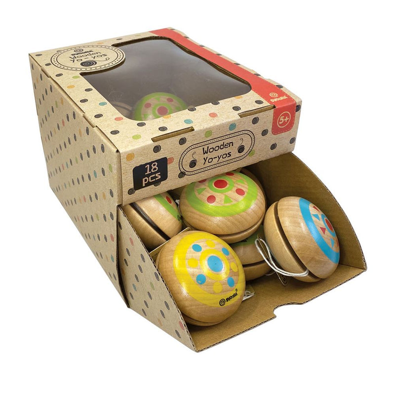 Load image into Gallery viewer, Houten yo-yo's. 3 assortie. indie. 6+