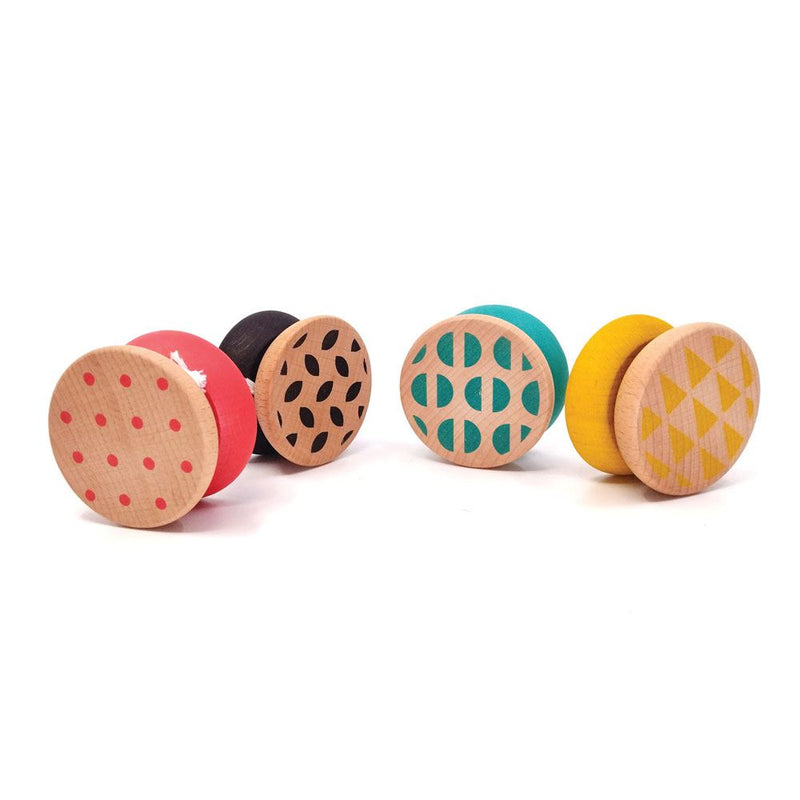 Afbeelding laden in galerijviewer, Dsp. houten yo-yo's. geom. 4 ass 6+