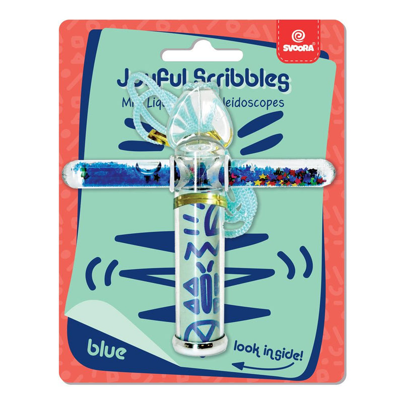 Load image into Gallery viewer, Mini liquid caleidoscope blauw. 14x2x11