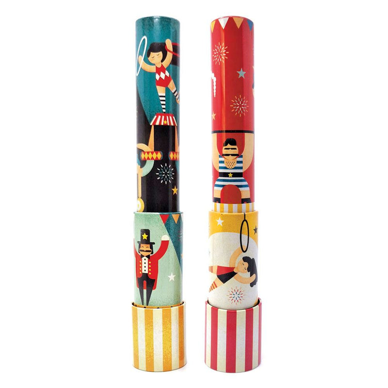 Load image into Gallery viewer, Dsp. kaleidoscopen tin, circus. 2 ass.3+