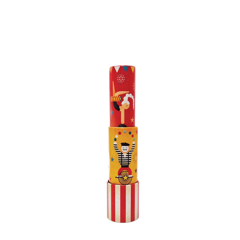 Load image into Gallery viewer, Kaleidoscope tin, circus rood geel.3+