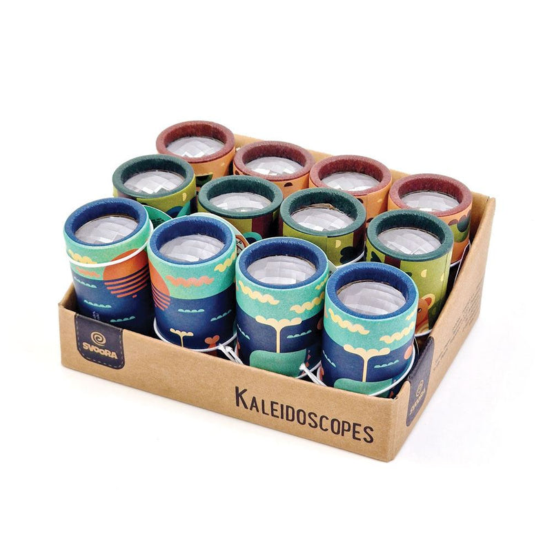 Afbeelding laden in galerijviewer, Dsp. mini kaleidoscopen familie. 4 ass.
