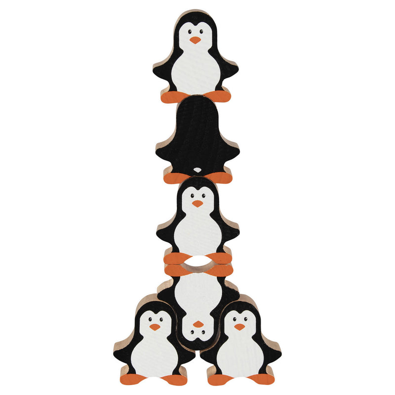 Load image into Gallery viewer, Goki houten stapelspel pinguin