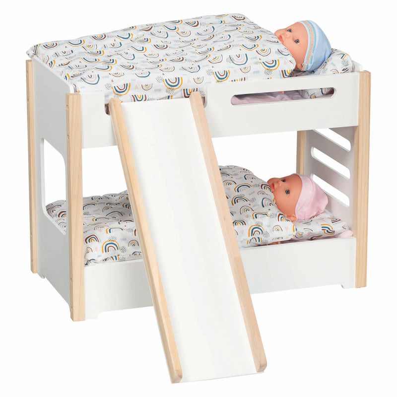Load image into Gallery viewer, Goki houten poppenstapelbed met glijbaan