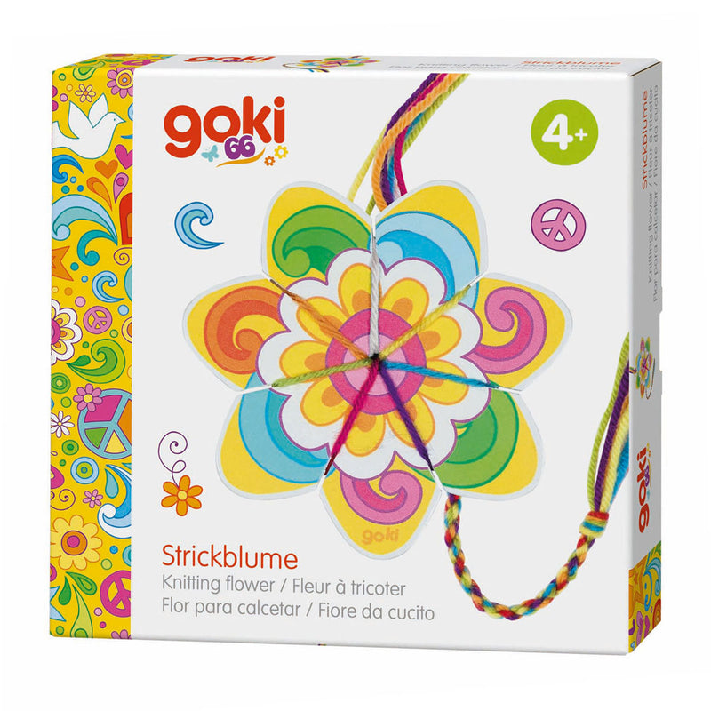 Load image into Gallery viewer, Goki breiwerk speelgoed bloem en vlinder creatief handwerk.