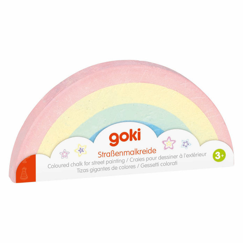 Load image into Gallery viewer, Goki stoepkrijt regenboog
