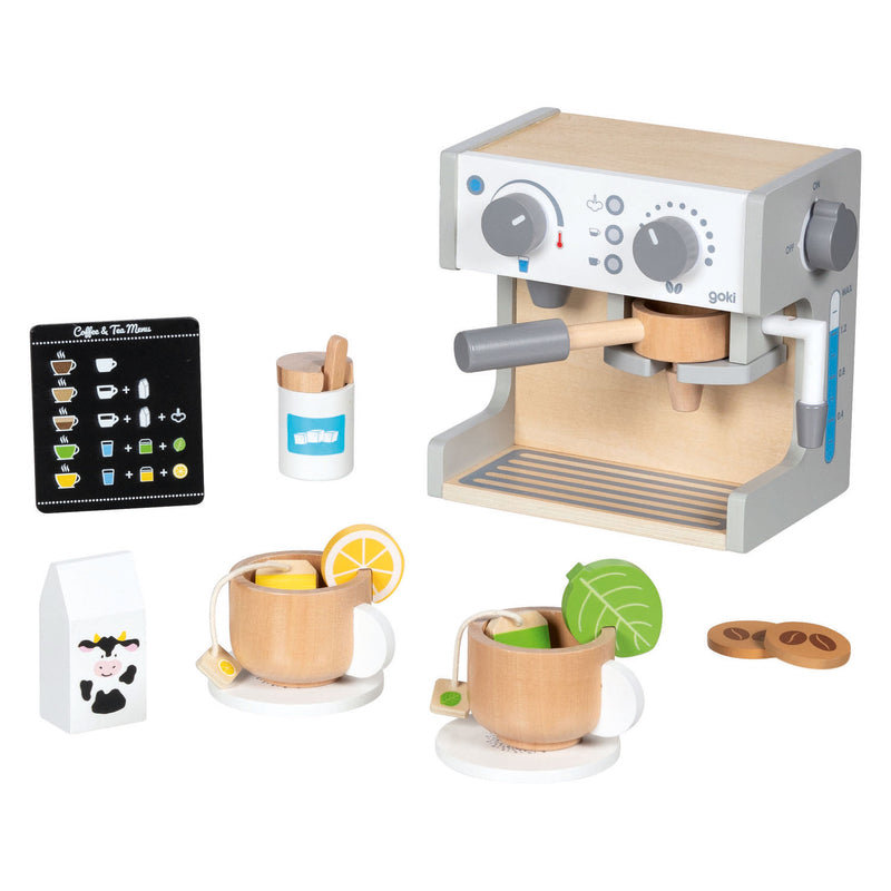 Load image into Gallery viewer, Goki houten koffie- en thee machine - 16dlg.