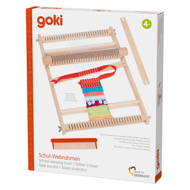 Load image into Gallery viewer, Goki houten weefraam voor school met kam - 25cm