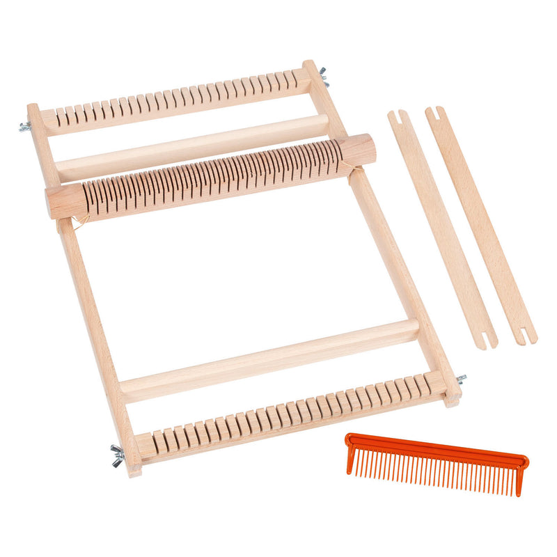Load image into Gallery viewer, Goki houten weefraam voor school met kam - 25cm