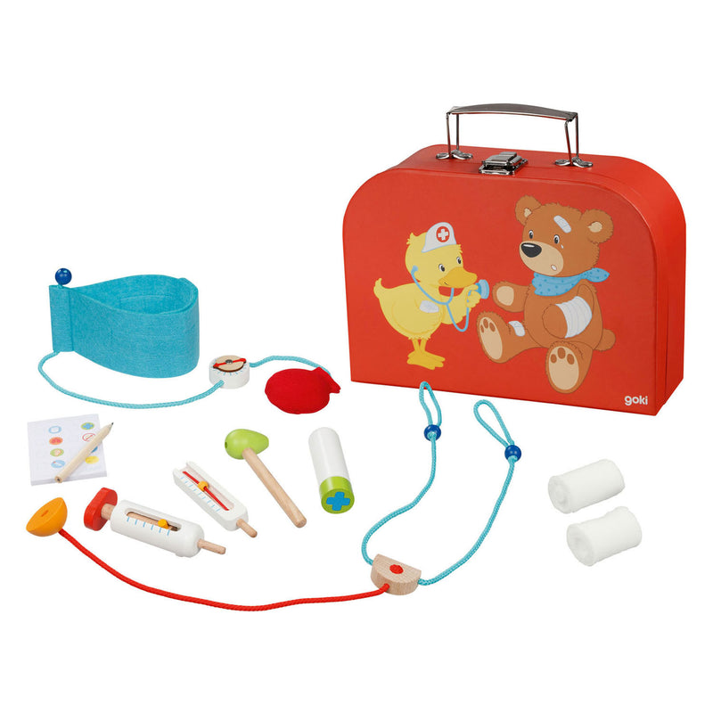 Load image into Gallery viewer, Goki dokterskoffer met doktersspullen, 10dlg.