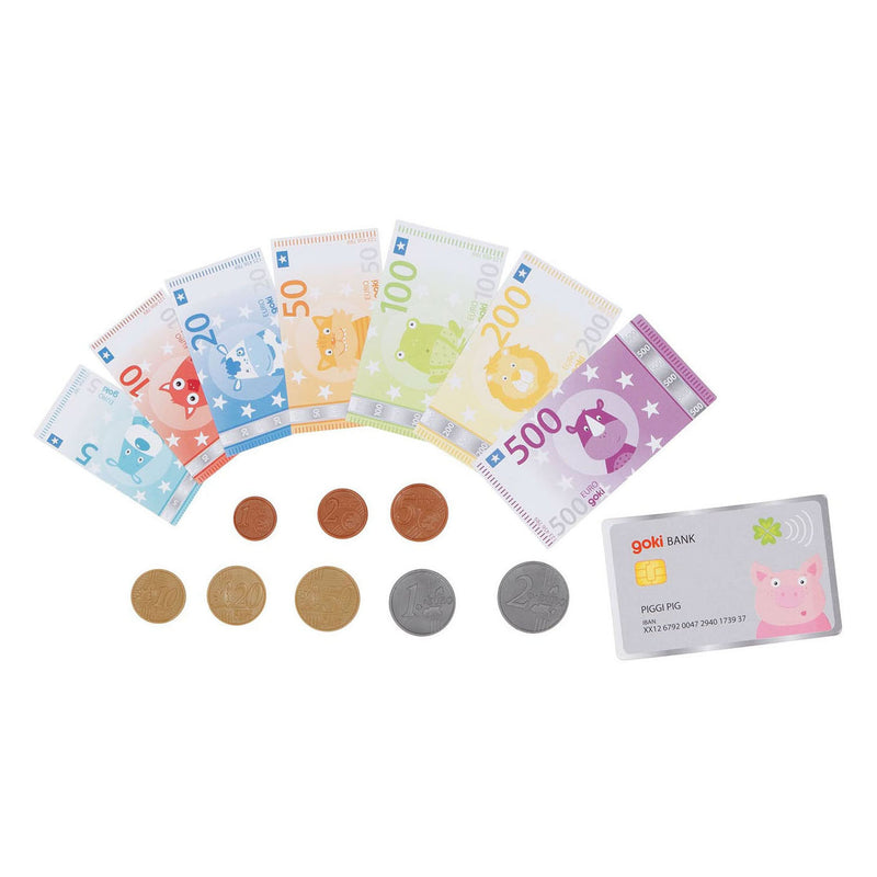 Load image into Gallery viewer, Goki speelgeld dieren met creditcard en muntgeld, 117dlg.