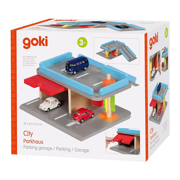Load image into Gallery viewer, Goki houten stadsparkeergarage, 4dlg.