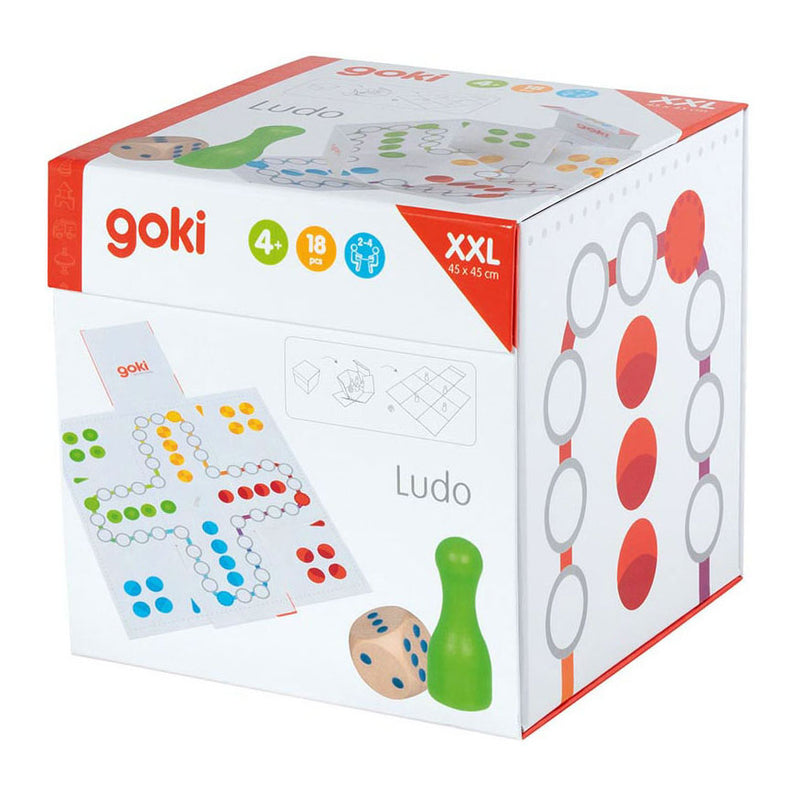 Load image into Gallery viewer, Goki xxl ludo in kubus bordspel