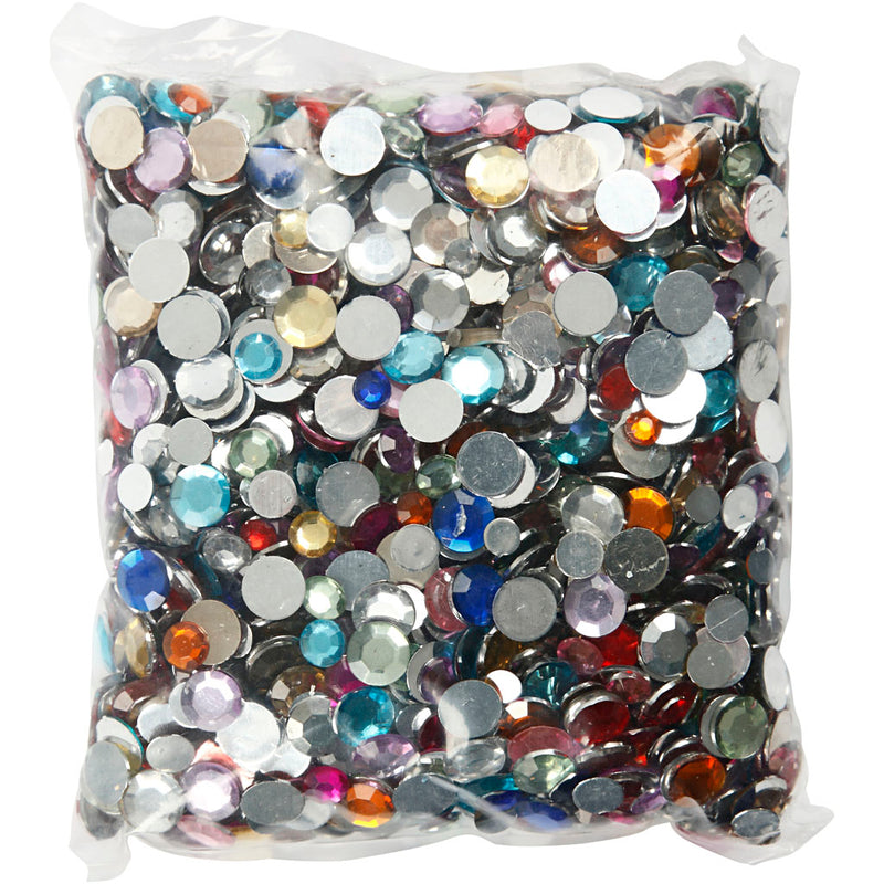Afbeelding laden in galerijviewer, Https: www.cchobby.nl strasstenen-rond-d-6-9-12-mm-diverse-kleuren-3600-stuk-1-doos