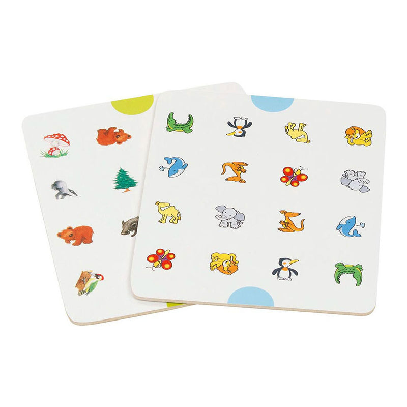 Load image into Gallery viewer, Goki houten memospel dieren en symbolen, 20dlg.