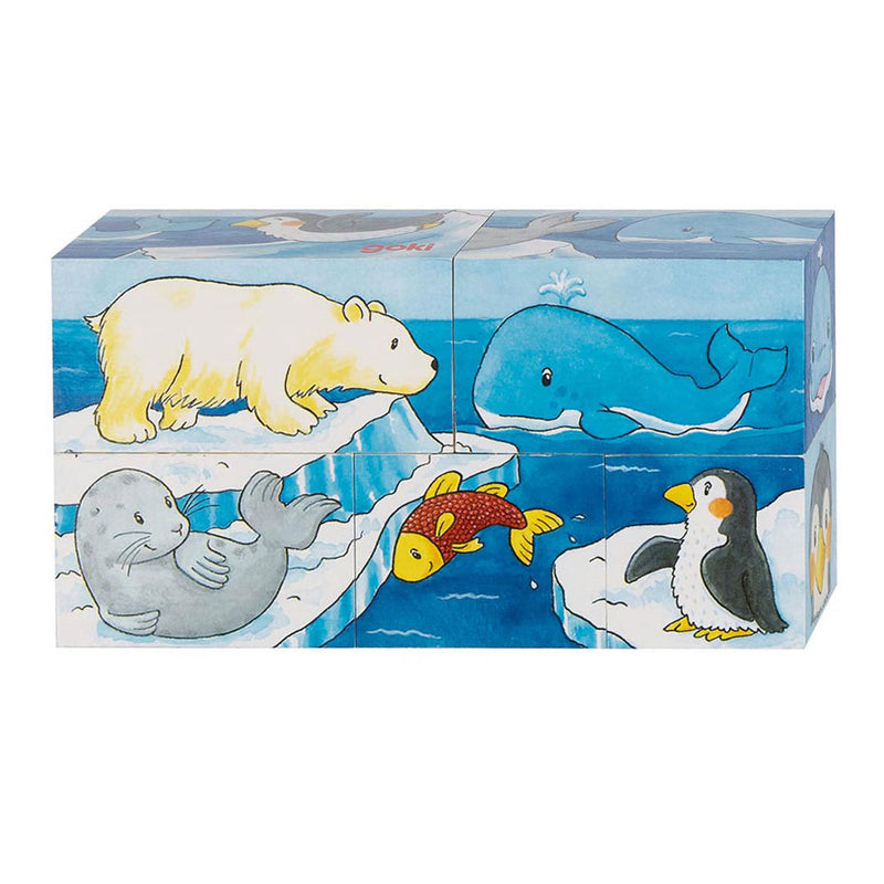 Load image into Gallery viewer, Goki houten blokpuzzel safari, 5st.