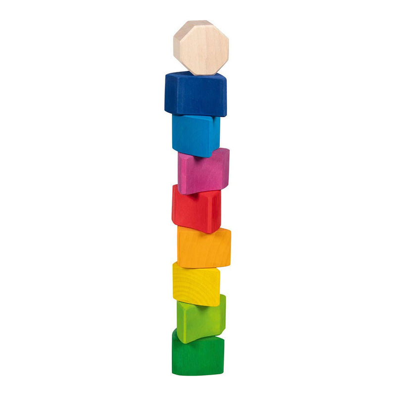 Load image into Gallery viewer, Goki houten puzzel en bouwstenen vrolijke slak pauline, 10dlg.