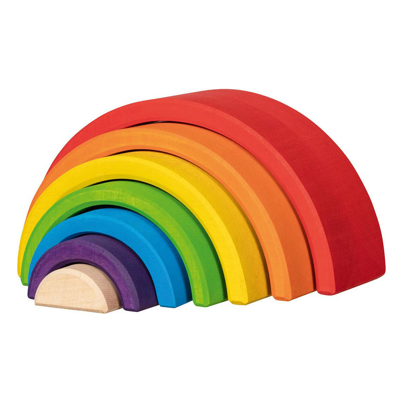 Load image into Gallery viewer, Goki houten bouwblokken regenboog, 5dlg.