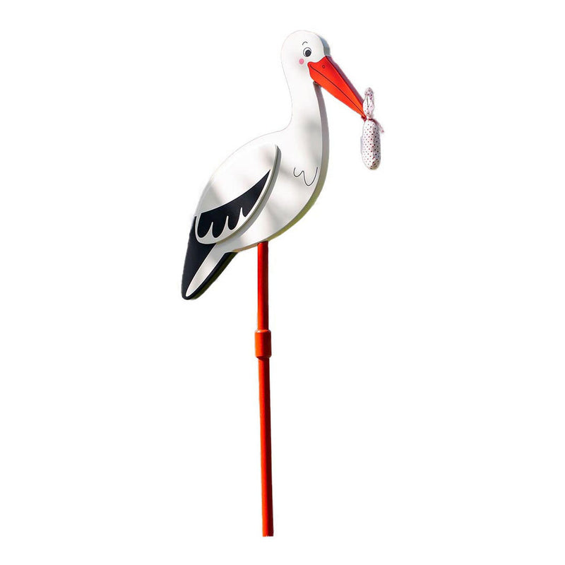 Load image into Gallery viewer, Goki houten decorstok ooievaar met babydoek xl, 100cm