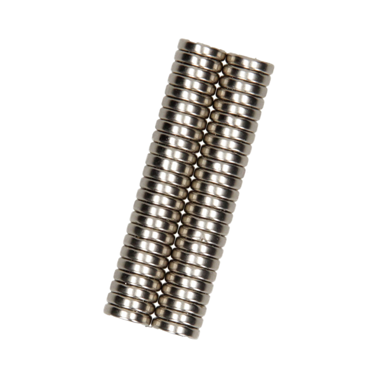 Load image into Gallery viewer, Mack 1076871 - schijfmagneten neodymium 8mm*2mm (n35) - zilver 50st | 4 stuks
