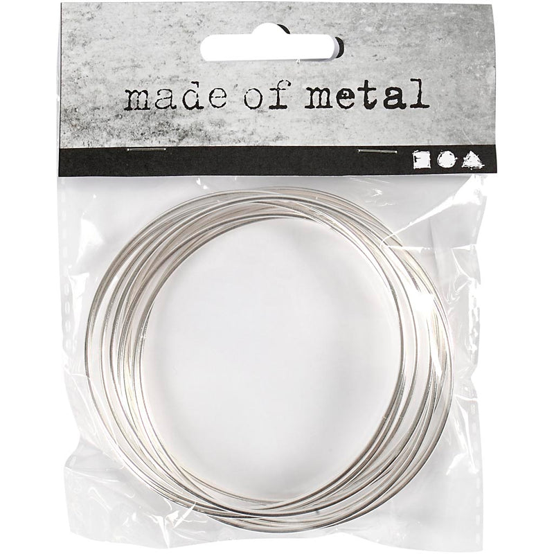 Afbeelding laden in galerijviewer, Https: www.cchobby.nl metalen-draadring-d-7-cm-dikte-1-5-mm-zilver-10-stuk-1-doos
