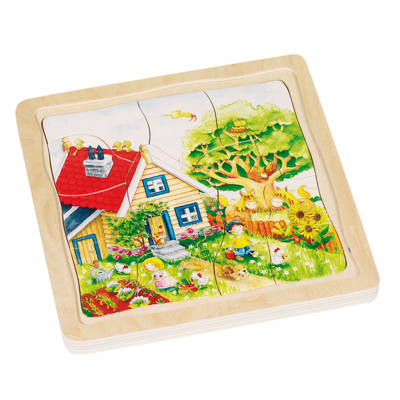 Load image into Gallery viewer, Goki 4-lagen puzzel seizoenen, 54st.