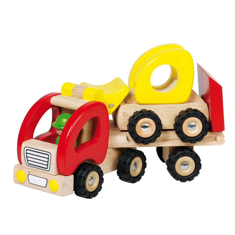 Load image into Gallery viewer, Goki houten vrachtwagen dieplader
