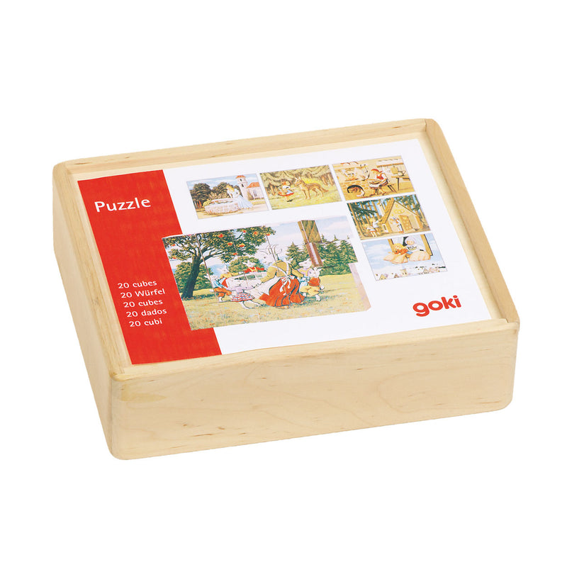 Load image into Gallery viewer, Goki houten blokpuzzel sprookjes