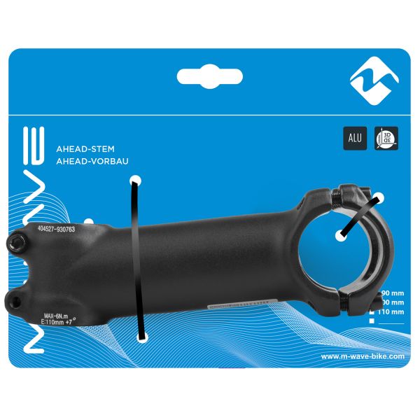 Afbeelding laden in galerijviewer, Zoom a-head stuurpen 28,6 110 31,8 mm - zwart
