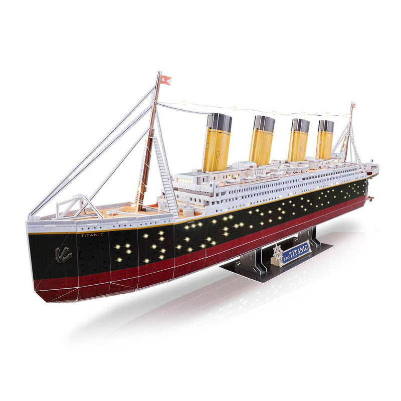 Load image into Gallery viewer, Revell 3d puzzel bouwpakket - rms titanic led edition 266st.