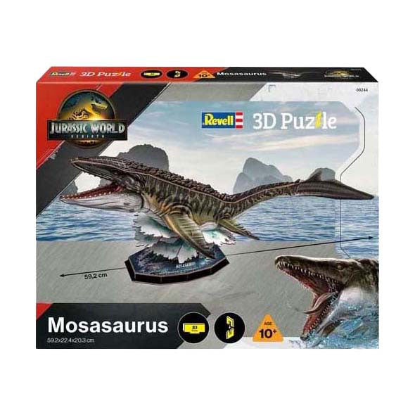 Load image into Gallery viewer, Revell 3d puzzel bouwpakket jurassic world - mosasaurus - 83dlg.