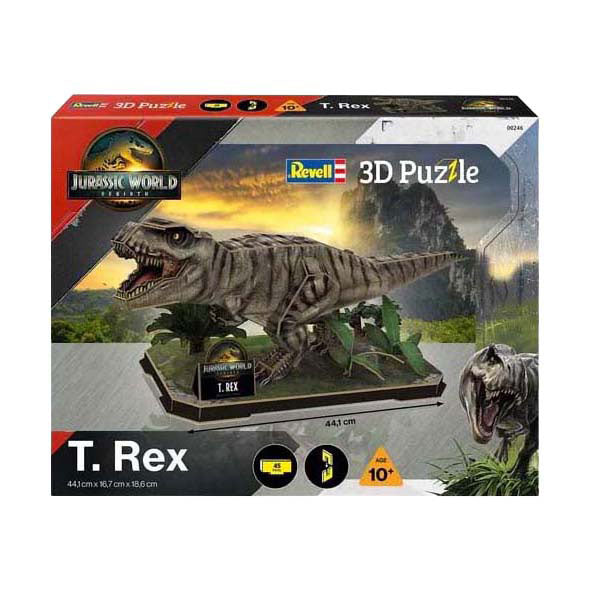 Load image into Gallery viewer, Revell 3d puzzel bouwpakket jurassic world - t. rex - 45dlg.