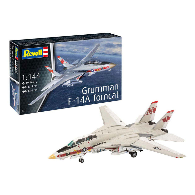 Load image into Gallery viewer, Revell modelbouwpakket vliegtuigen - 03782 grumman f-14a tomcat - straaljager plastic - 1:144 - modelbouw