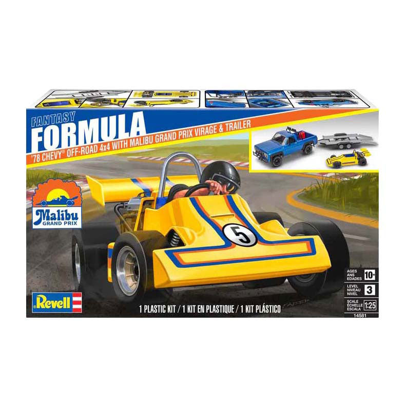 Load image into Gallery viewer, Revell modelbouwpakket - '78 chevy 4x4 pickup with go-kart 1:25