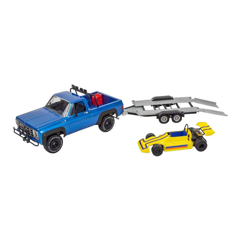 Load image into Gallery viewer, Revell modelbouwpakket - '78 chevy 4x4 pickup with go-kart 1:25